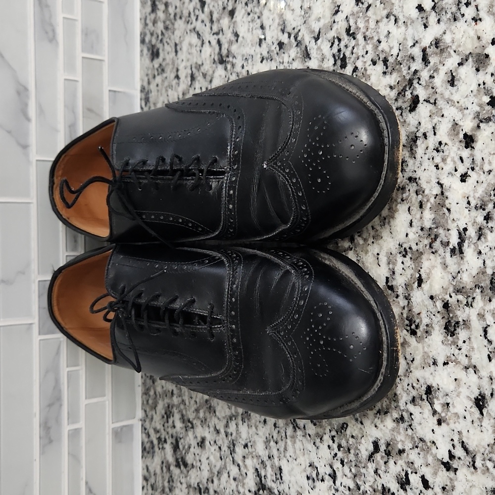 Black Allen Edmonds Chester Wingtip Leather Dress Shoes sz 13 D